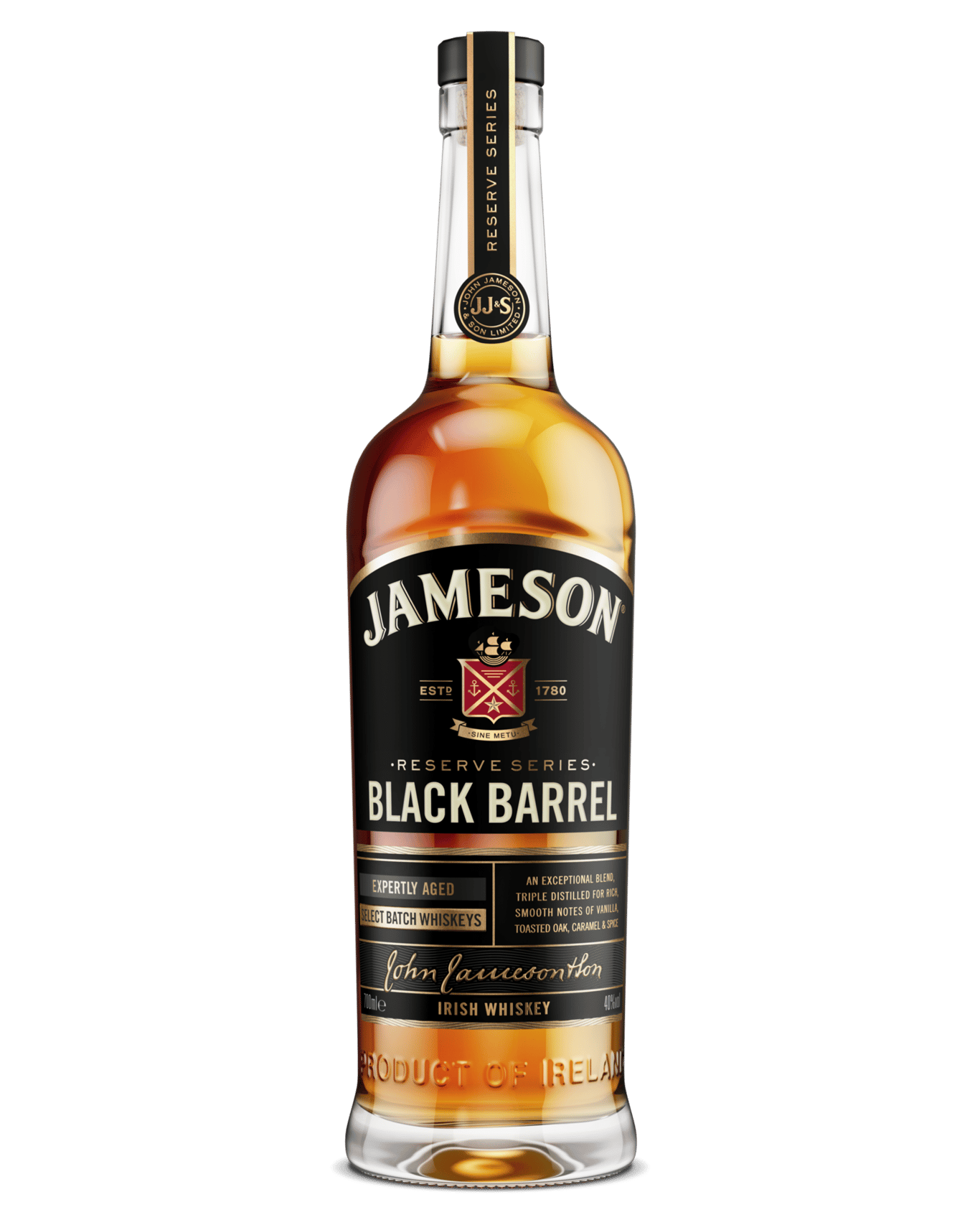 Buy Jameson Black Barrel Blended Irish Whiskey 700ml Online (Lowest