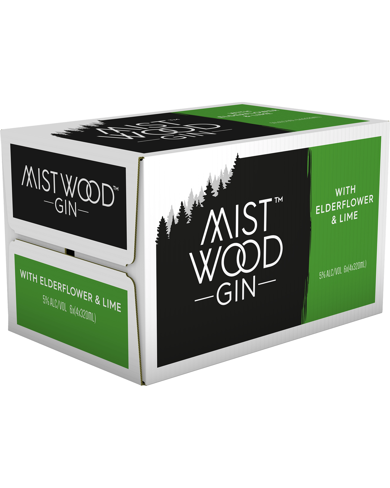 Buy Mist Wood Gin With Elderflower & Lime 320ml Online (Lowest Price Guarantee) Best Deals