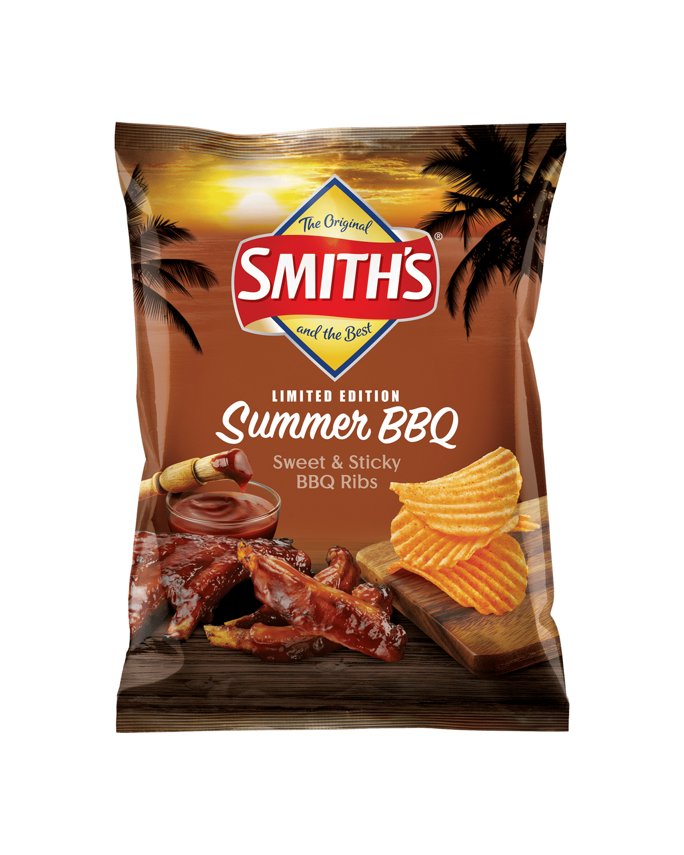 Buy Smith's Sweet & Sticky Bbq Ribs Chips 150g Online @Lowest Price