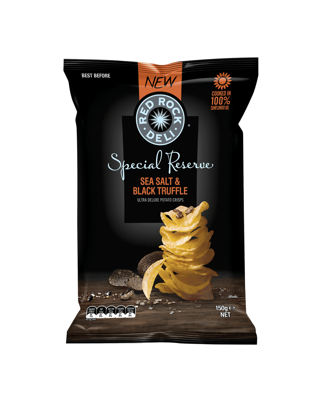 Buy Red Rock Deli Special Reserve Sea Salt & Black Truffle 150g Online