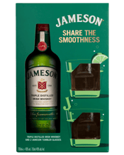  Jameson Glasses Gift Pack<br>700ml  700ML Jameson is made in our Single Distillery using rich Pot Still whiskey from malted and unmalted barley and the fineset grain whiskey, both distilled 3 times for smoothness.