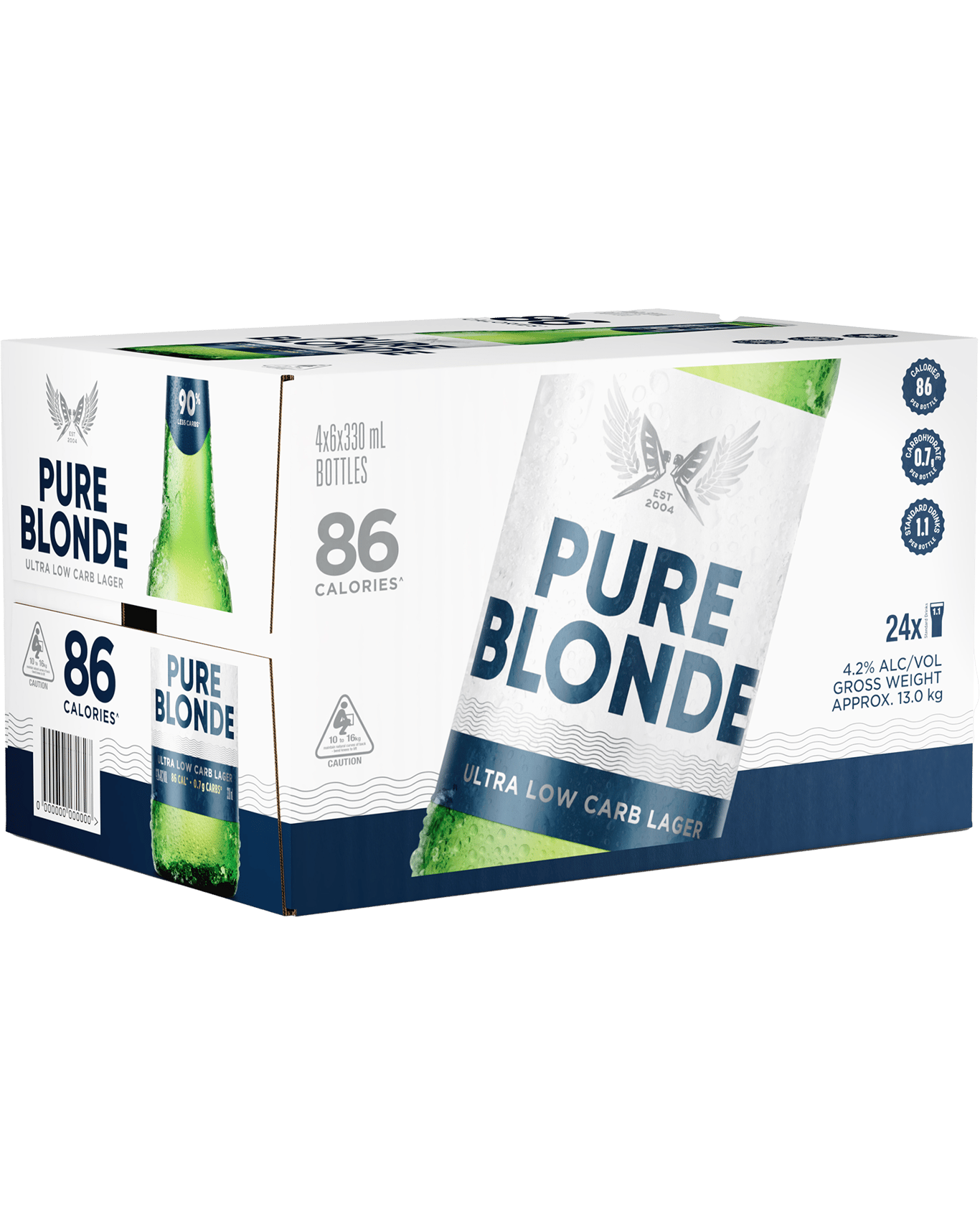 Buy Pure Blonde Ultra Low Carb Bottles 330ml Online (Lowest Price