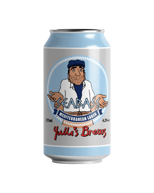 Seabass Mediterranean Lager Cans 375mL