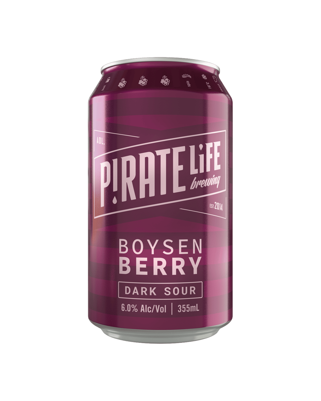 Buy Pirate Life Brewing Boysenberry Dark Sour Cans 355ml Online (Lowest