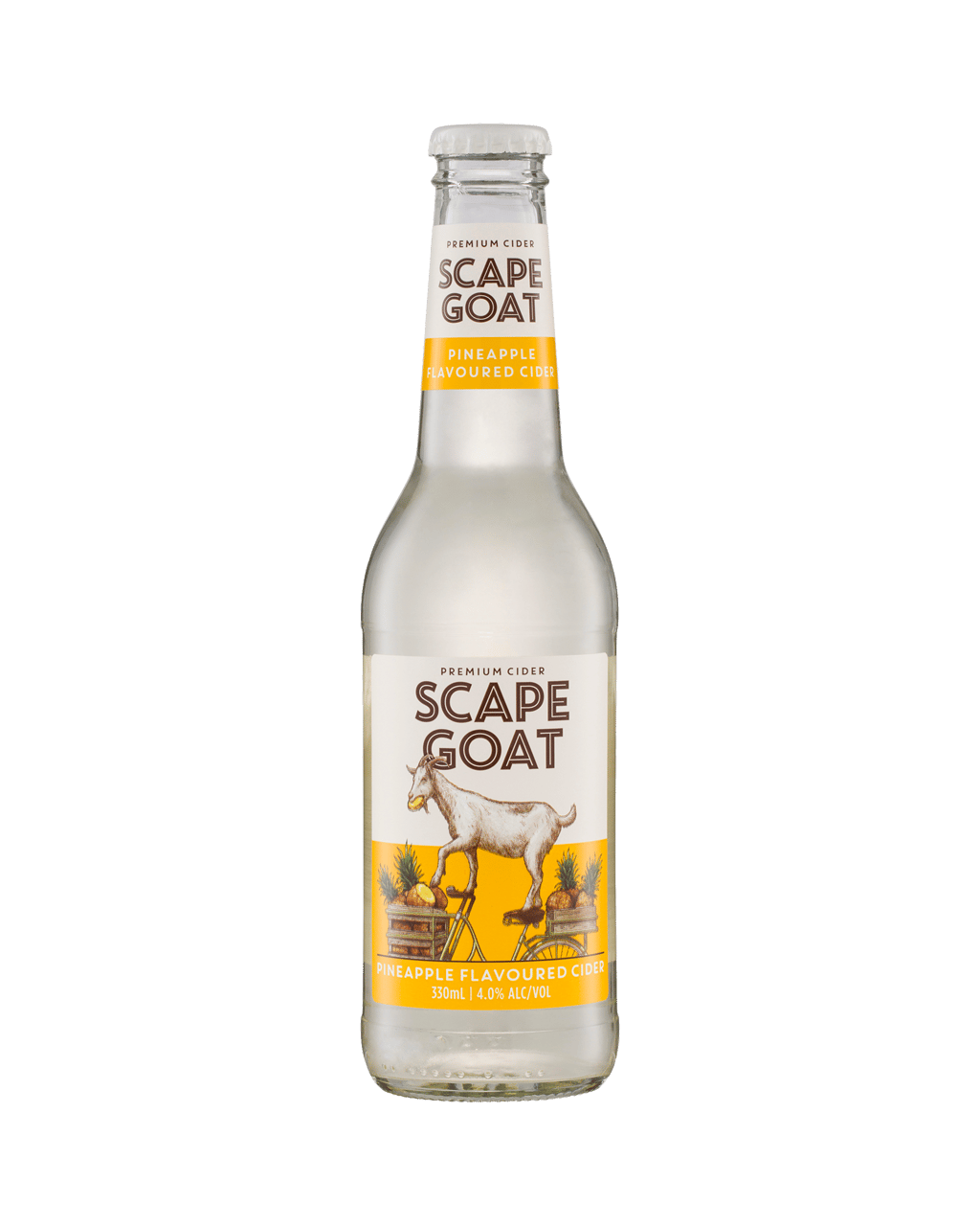 Scape Goat Pineapple Flavoured Cider Bottles 330mL Boozy scape-goat-pineapple-flavoured-cider-bottles-330ml-boozy