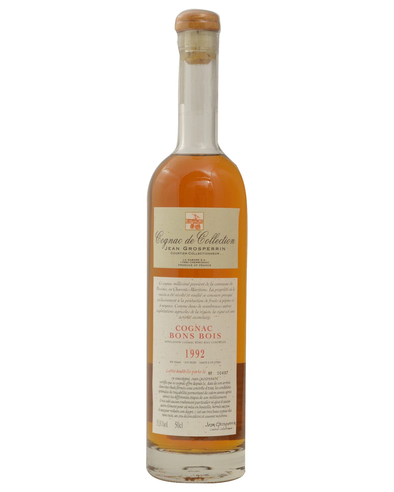 Buy Jean-grosperrin Cognac De Collection Bon Bois 1992 500ml Online ...