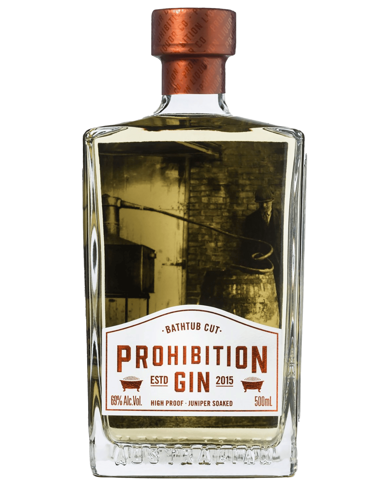 Buy Prohibition Liquor Co. Bathtub Cut Gin 500ml Online (Lowest Price