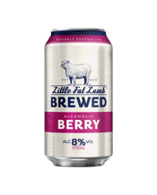  Little Fat Lamb Brewed Berry<br>Can 375ml  375ML Little Fat Lamb celebrates a range of brewed beverages founded on using the best available locally sourced ingredients. With the launch of Berry, this refreshing brewed beverage is an ideal summer drink.