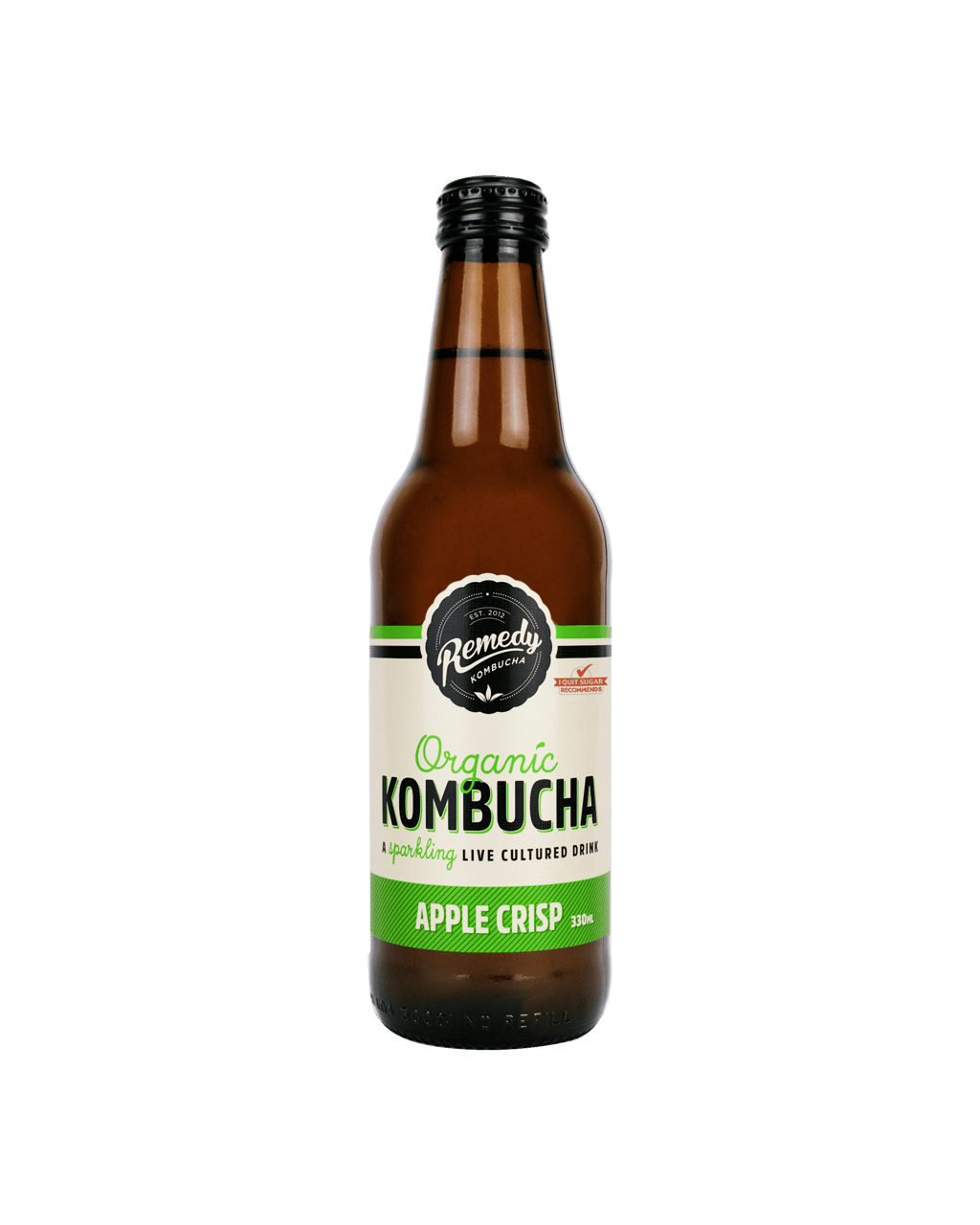Buy Remedy Kombucha Organic Apple Crisp Bottles 330ml Online (Lowest