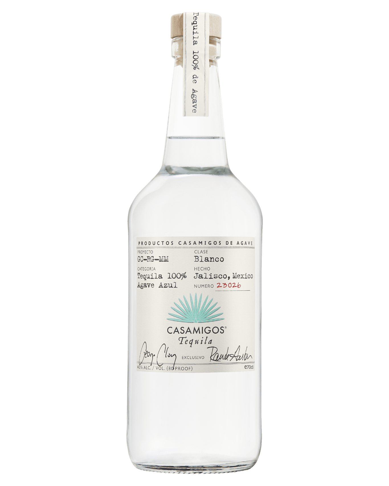 A bottle of Casamigos Tequila
