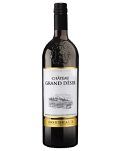  Château Grand Desir Bordeaux<br> 750mL Château Grand Desir Bordeaux has a beautiful deep red hue. The nose is delicate with red fruit notes. On the palate, the wine is well balanced with spicy aromas.