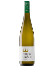  King Of Clare Riesling  750ML King Of Clare Riesling best embodies the quality of white wines from South Australia's Clare Valley Region. Unique with its mix of fragrant white flowers, lemon, and lime, this elegant beauty goes perfectly with spicy Asian cuisine.