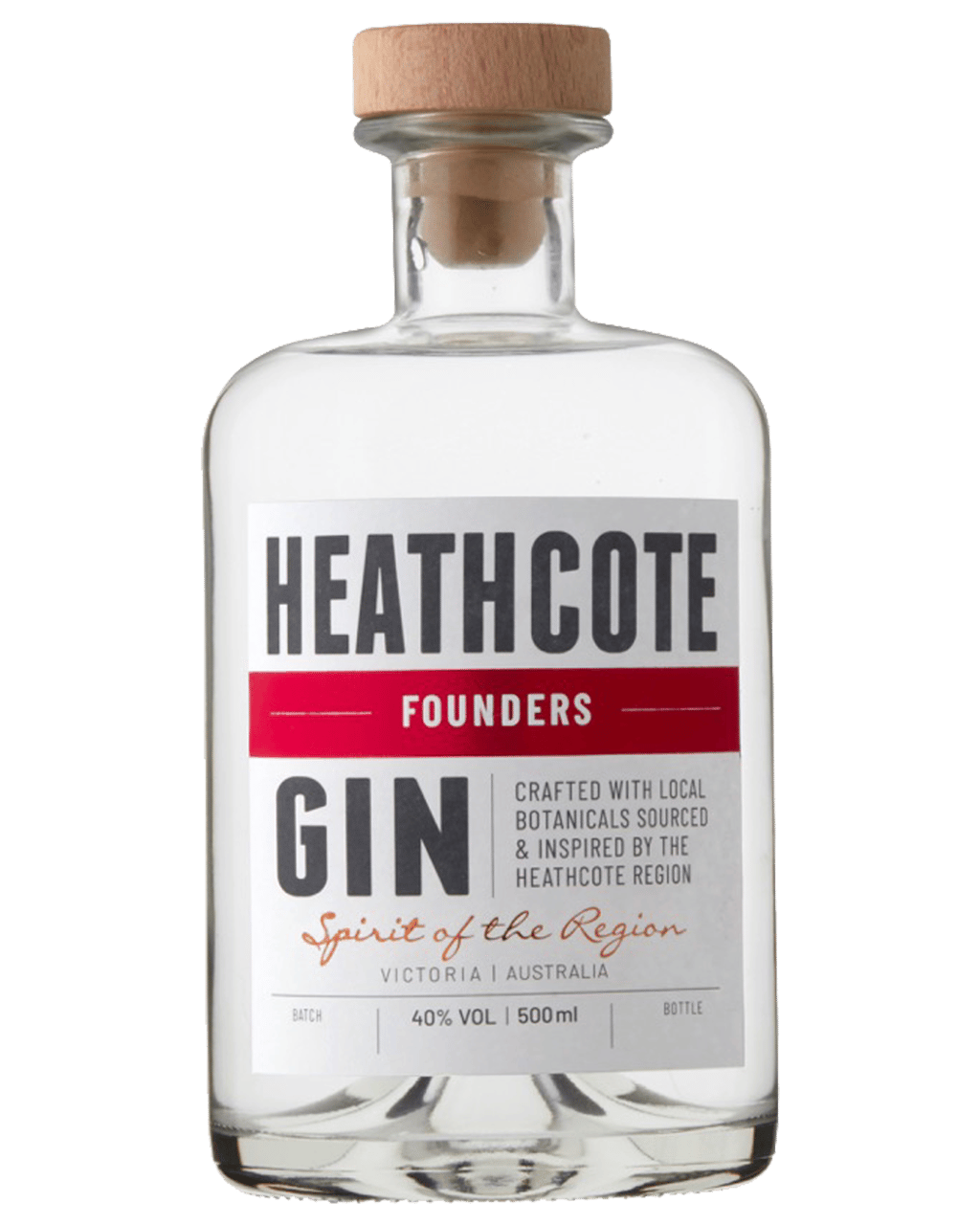 Heathcote Founders Gin 500mL Boozy