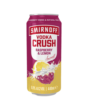 Crush Raspberry & Lemon 6% Cans 440mL
