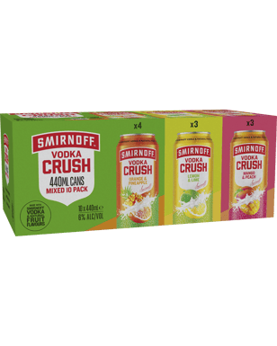 Vodka Crush Mixed Pack 6% Cans 10x440mL