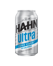Hahn Ultra Zero Carb Can<br>375ml 375ML Crafted with simple ingredients and brewed for an extended period, Hahn Ultra achieves a flawless balance of flavour and refreshing crispness, while being Zero Carb*. Delivering a satisfying, full-bodied taste without the concern of extra carbs and calories. Zero Carb*, Great Taste, How Good. Less than 0.5g carbohydrates per serve