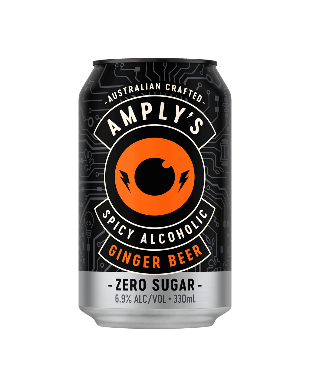 Buy Amplys Zero Sugar Ginger Beer Cans 330ml Online @Lowest Price