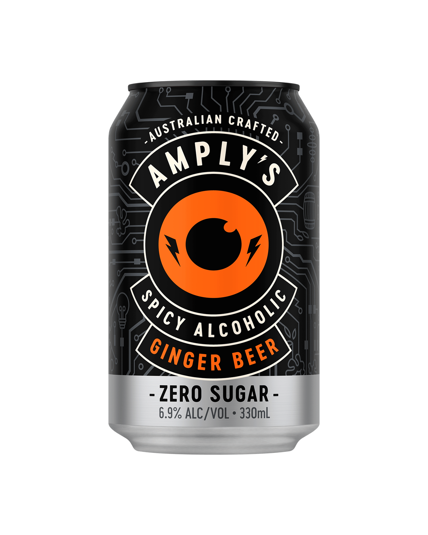 Amplys Zero Sugar Ginger Beer