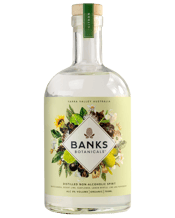 Banks Botanicals Citron Non<br>Alcoholic 700ml 700ML A citrus forward non-alcoholic spirit batch distilled with native botanicals in the Yarra Valley. Banks Citron uses Yarra Valley water with native citrus notes from Desert Lime, and Lemon Myrtle, together with Australian White Kunzea which adds aromatic layers of citrus, eucalyptus and tones of honey with the spice of wild Tasmanian Pepperberry to create a refreshing, bright citrus blend that lingers long after the last taste. This unique citrus blend is ideal for making non-alcoholic drinks suc