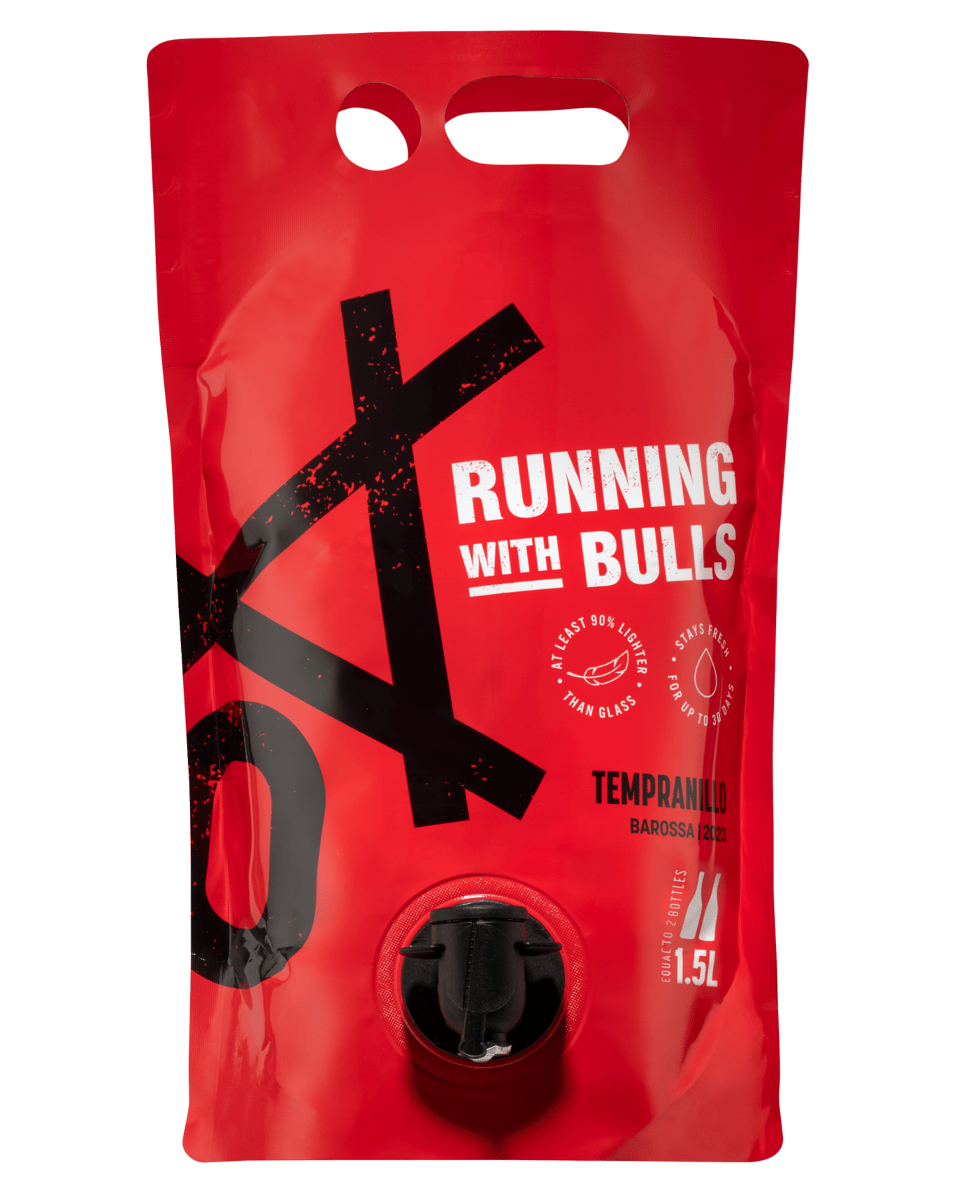 A bagnum of the Running with Bulls Tempranillo 