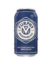 Furphy Original Refreshing<br>Ale Cans 375ml 375ml Furphy Refreshing Ale is a clean and crisp, balanced beer with subtle fruit flavours and aromas. Deep gold in colour and slightly hazy, there’s a subtle maltiness throughout, balanced with a delicate hop character which leads to a pleasantly refreshing, dry finish.