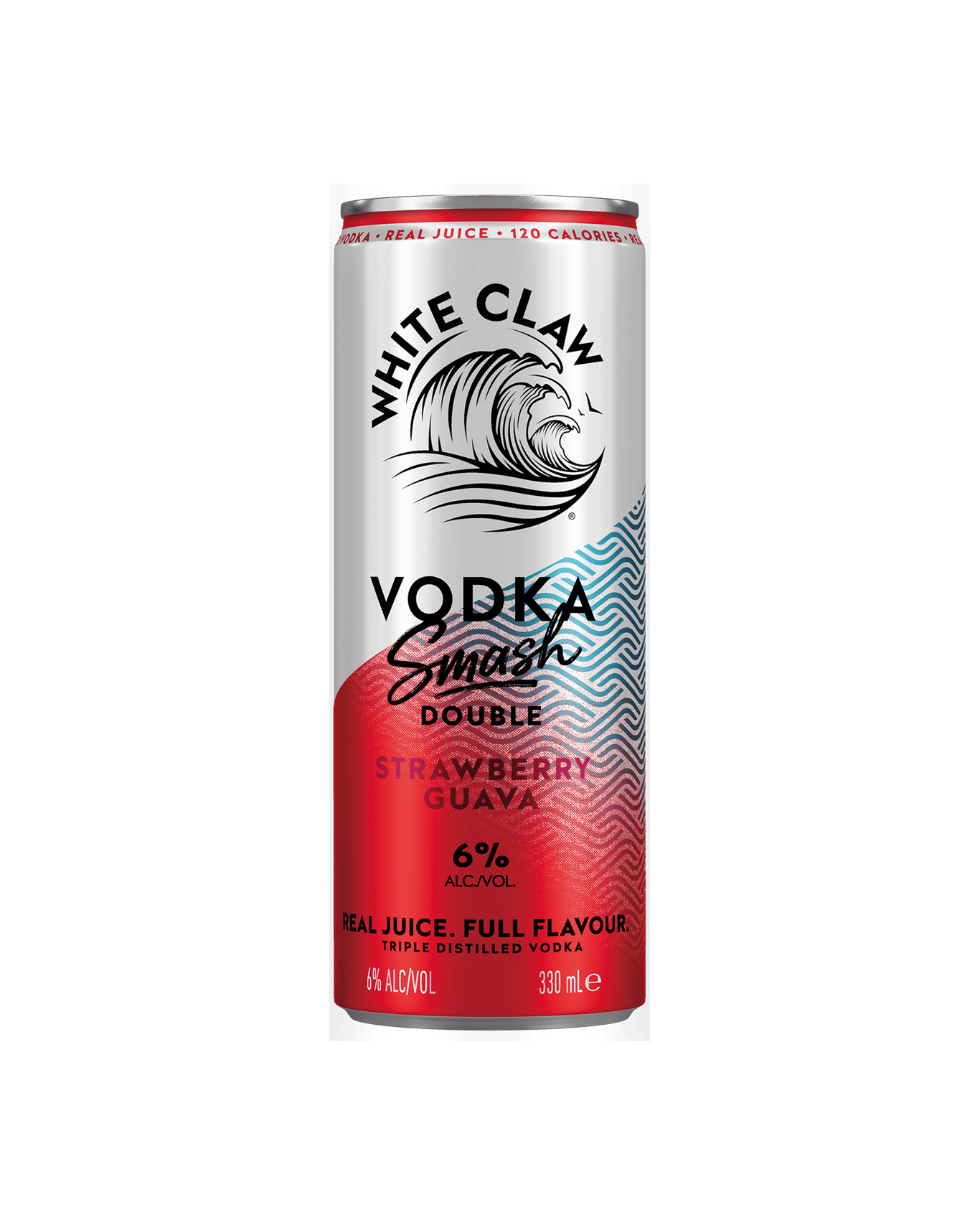 A can of White Claw Vodka Smash Strawberry Guava