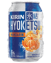  Kirin Hyoketsu Mandarin<br>Vodka Soda Cans... 330ML Kirin Hyoketsu Mandarin is made from vodka, soda and natural mandarin juice, using Hyoten Toketsu technology to lock in the freshness and intensity of the natural mandarin flavour. With less than 1.0 grams of sugar and 117 calories per can, embrace something new. Say Hello, Yes! to the juicy flavour of a Kirin Hyoketsu.