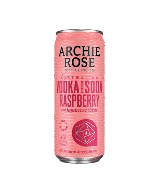 Australian Vodka & Soda With Raspberry & Yuzu Cans 330mL