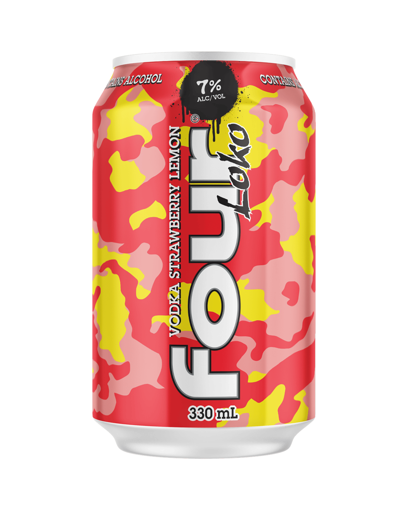You can't miss the package design on the Four Loko Vodka Strawberry Lemon