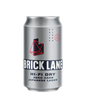 Brick Lane Zero Carb<br>Japanese Lager Can... 355ML Hi-Fi Dry is crisp, easy refreshment. Brewed to precision at our state-of-the-art brewery, creating a clean finish that is super easy drinking. 