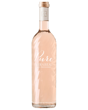  Mirabeau Pure Provence Rose  750ML Mirabeau Pure is often described as the quintessential Provence rosé. It embodies the region's style with its pale, ethereal color (sometimes called ballet slipper pink) and a profile that is dry, crisp, and beautifully balanced. &nbsp; &nbsp; &nbsp; &nbsp; A pale rosé with peachy reflections. The nose reveals sun-kissed peaches, accompanied by Provençal wild herbs and a hint of mint, evolving into a burst of vibrant orange and zesty clementine. On the palate, a silky texture is complemented by