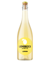  Lemsecco Lemon Spritz Nv  750ML A refreshing blend of bubbly Prosecco and real lemons, this spritz is sunshine in a glass. With fresh, vibrant lemon aromas and a hint of florals, each sip delivers sweet lemony notes, balanced by a zesty, citrusy finish. Lightly spritzed and perfect for those endless summer days.