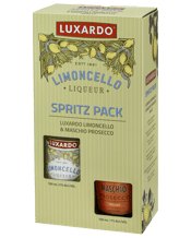  Luxardo Limoncello Spritz<br>Gift Pack  1400ML Bring a slice of the Italian coast to your glass with this sparkling duo of Luxardo Limoncello and Maschio Prosecco. Luxardo’s artisanal limoncello, crafted from sun-ripened southern Italian lemons using the family’s original 1905 recipe, bursts with zesty citrus and a touch of natural sweetness. Paired with Maschio Prosecco from the vineyards north of Venice, you get a vibrant, refreshing Spritz that’s all about sun, sea, and effortless elegance. Perfect for summer afternoons, aperitivo hour, o
