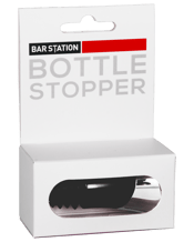 Bar Station Wine Bottle<br>Stopper  1EA Insert into opened bottles to make an airtight seal and help preserve contents. 'Universal' size fits wine and spirit bottles with the smallest standard inside neck diameter of 18.5mm. Not suitable for carbonated beverages.