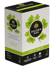  Golden Oak Fruity White Cask<br>3l  3L A white with luscious fruity flavours and tropical melon notes. Perfect for parties, category and cooking.