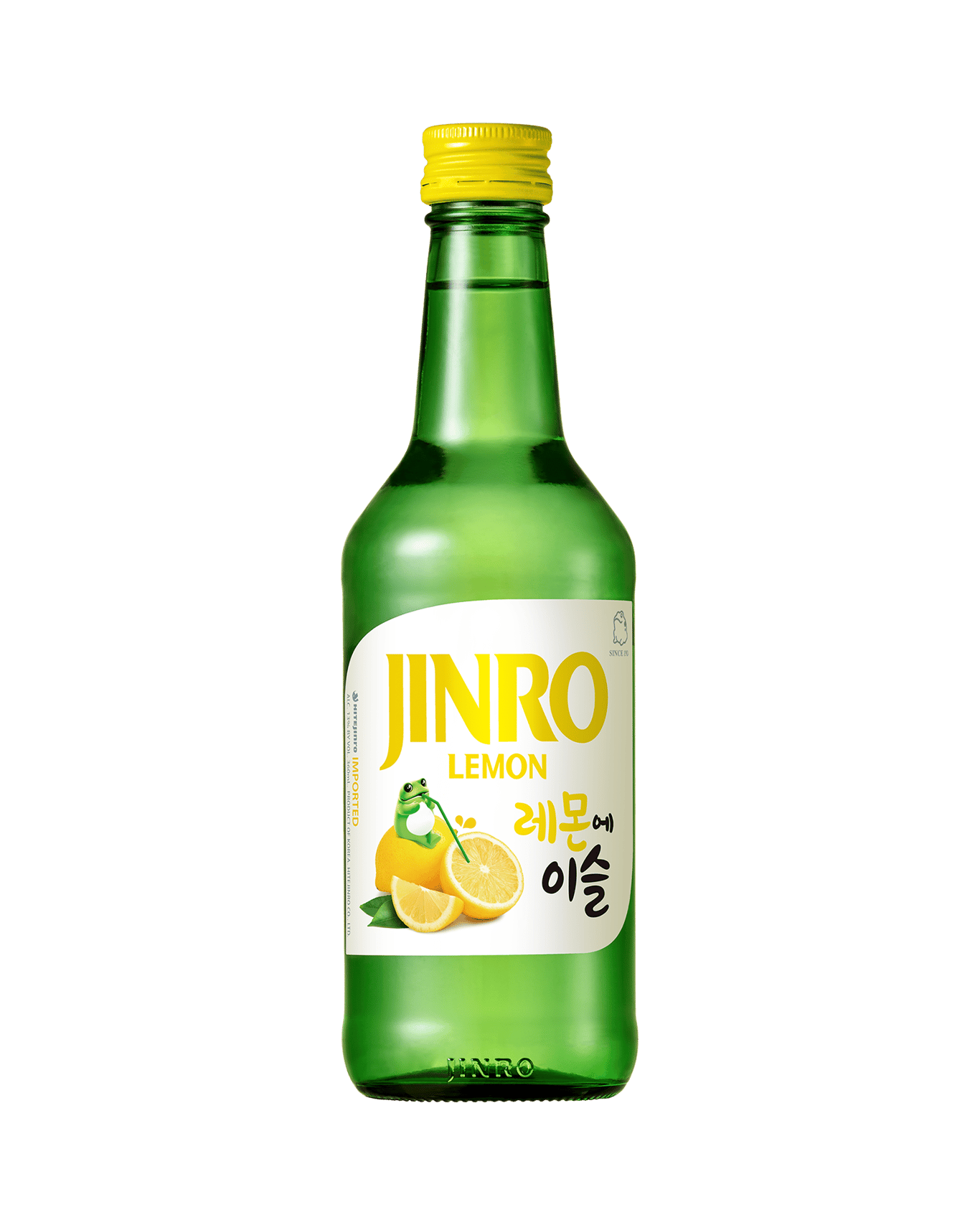 Jinro lemon soju bottle