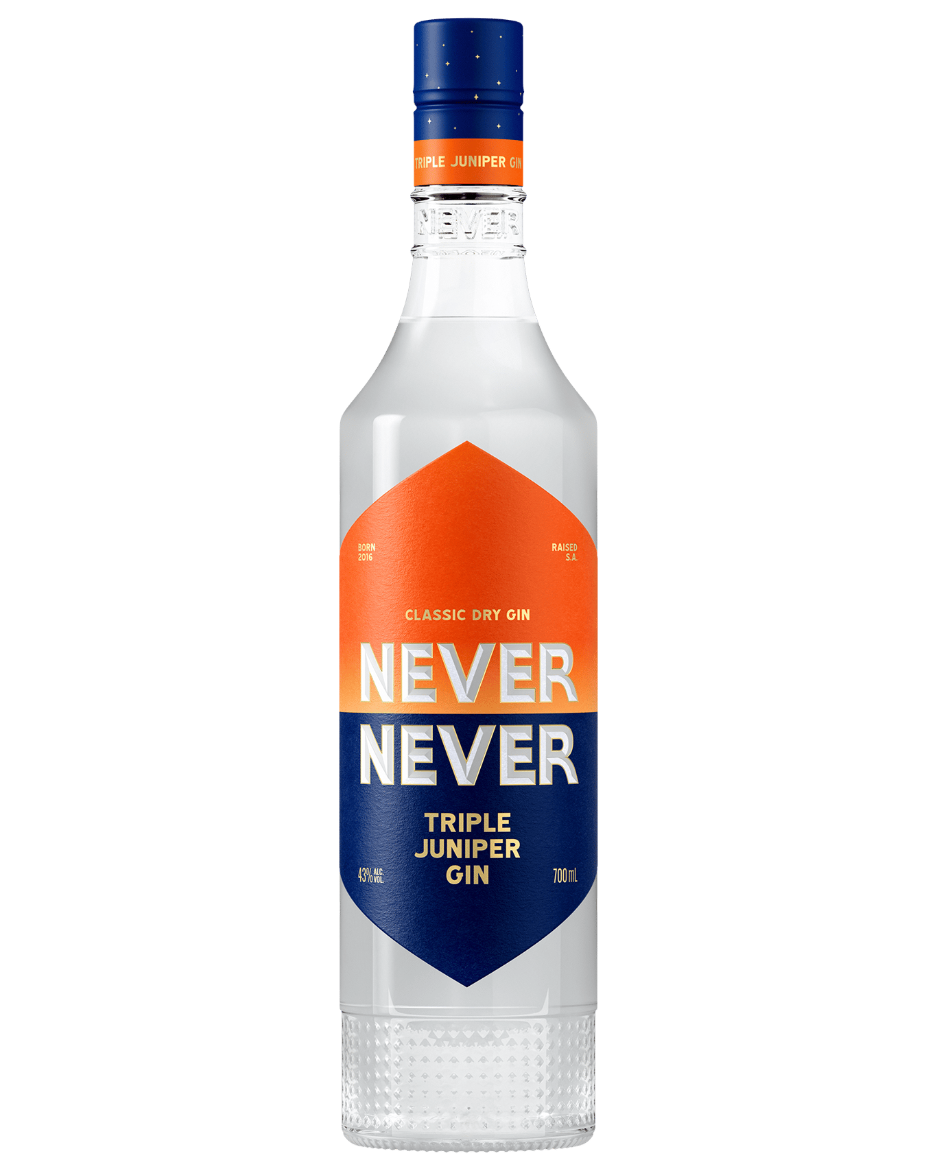 A bottle of Never Never Triple Juniper Gin