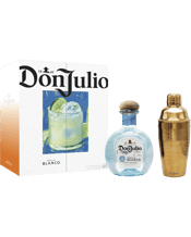 Don Julio Blanco 700ml<br>Tequila Gift Pack 700ML Elevate your gifting with the Don Julio Blanco 700ml Gift Pack. Don Julio Blanco Tequila is crafted from the finest blue agave, offering a crisp, clean taste profile with hints of citrus and a smooth finish. The gift set includes a 700ml bottle of Don Julio Blanco Tequila and a premium cocktail shaker, all encased in an elegantly designed gift box. Don Julio Blanco is bottled without aging but rested briefly to allow the spirit to settle, proudly showcasing fresh agave characteristics. The nose