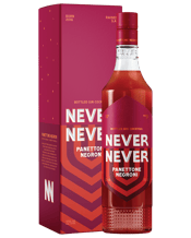  Never Never Panettone<br>Negroni 700ml  700ML Our Panettone Negroni is crafted using Triple Juniper Gin, bitter citrus aperitif and sweet vermouth, then combined with aged muscat, orange liqueur, rye distillate and vanilla bean. Serve chilled, straight from the freezer and poured over a large block of ice. Nonna would be proud.