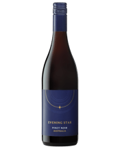  Evening Star Pinot Noir  750ML Bright ruby hues and aromas of cherries strawberries make this Pinot Noir an instant favourite. The palate is packed with juicy red berries, a fullness of flavour and soft tannins. It is a well-balanced red that pairs beautifully with a roast chicken or a simple pasta dish. Enjoy the ever-reliable taste of Evening Star, a wine crafted for everyday moments.