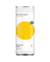  Strangelove Low Cal Soda<br>Yuzu 250ml  250ML The fresh yuzu extracts starring in this soda, was so perfectly balanced we did absolutely nothing to it. No extracts. No flavours. No oils. No magic tricks. Just the highest quality Yuzu straight from Japan.