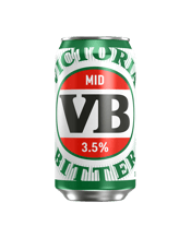  Victoria Bitter Mid 3.5% 30<br>Block Cans 375ml  375ML <p>First brewed in 1854 to quench the hard-earned thirst of workers under the hot Australian sun, VB has become one of Australia’s most iconic beer brands. While tastes have evolved since that first brew, VB continues to reward those with a hard-earned thirst.</p><br /><br /><p>Now, VB is giving hardworking Australians the chance to enjoy the knock-off they deserve more often with VB 3.5 — the big cold mid. For when the day is done, but the job isn’t.</p><br />