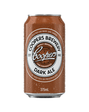  Coopers Dark Ale  Can 375ml  375ML Coopers is renowned for its expertise in top fermentation and natural bottle conditioning. This process gives Dark Ale fruity and floral characters. The finest barley and crystal malt is used to create a smooth palate, delectable chocolate and coffee flavours, and a refreshing crisp bitterness
