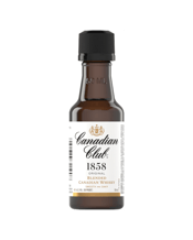  Canadian Club Mini 50ml  50ML Canadian Club was first established in Walkerville, Ontario in 1858 and quickly cultivated popularity around the world. Today, Canadian Club continues to be the choice of savvy drinkers looking for a refreshing alternative to beer, classic cocktails or simply a great tasting whisky served neat