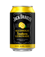  Jack Daniel's Alcoholic<br>Southern Lemonade... 330ML Jack Daniel’s Southern Lemonade pairs iconic Jack Daniel’s Tennessee Whiskey with the refreshing flavour of classic homemade lemonade. A flavourful, easy drinking introduction to American Whiskey, Southern Lemonade is perfect for afternoon drinks with mates, BBQs and casual get togethers.
