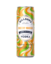  Billson's Cheeky Mango Can<br>355ml  355ML A nostalgic taste of delicious and refreshing mango, with slight vanilla notes blended with Triple Distilled Vodka, taking people back to the good old Summer Days. This Billson’s product is Low Sugar with only 1.4g of sugar per 355ml can.