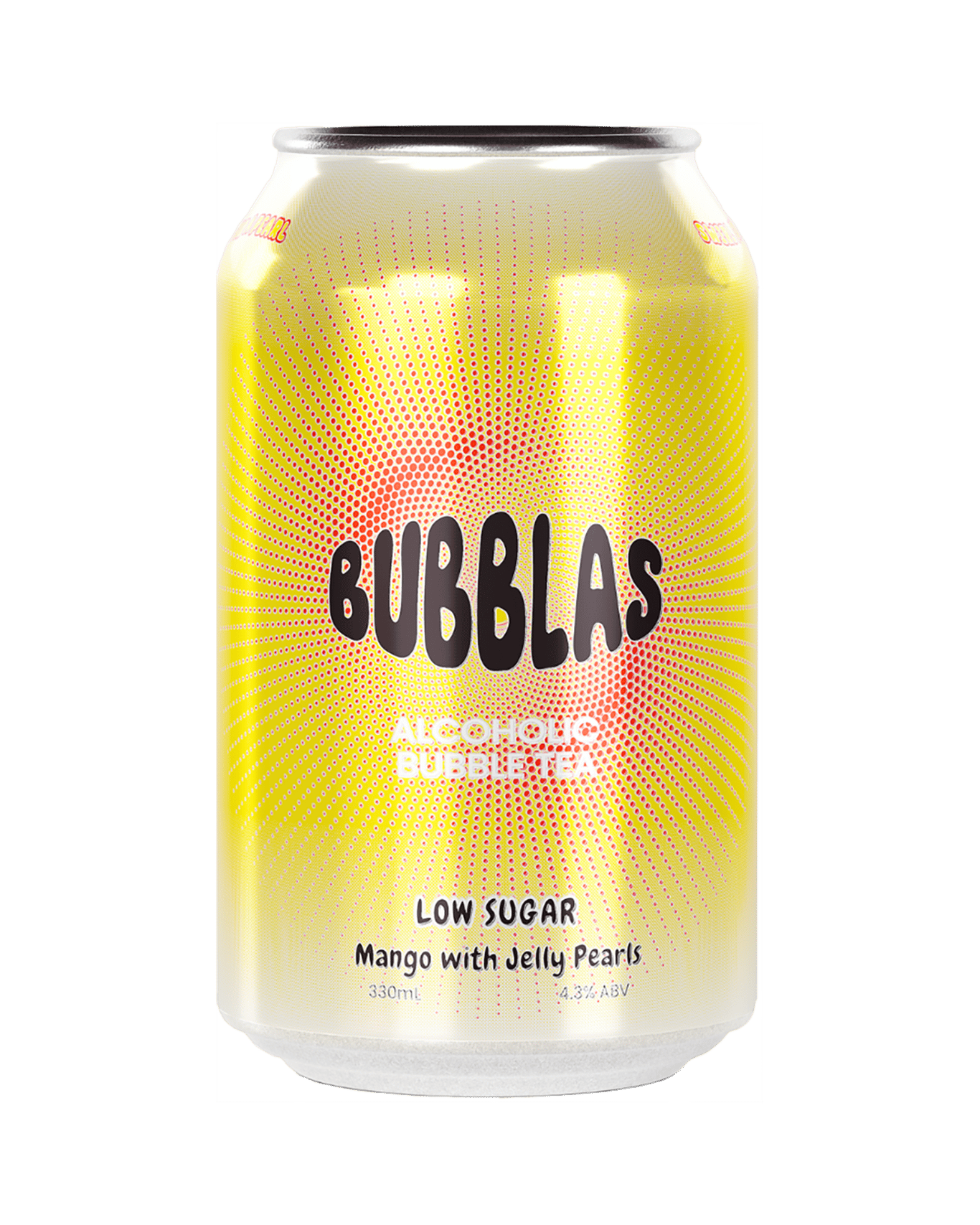 Bubblas Mango Alcoholic Bubble Tea with Mango Jelly Pearls