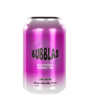  Bubblas Low Sugar Grape<br>Alcoholic Bubble... 330ML Introducing low sugar Bubblas – Australia’s first canned alcoholic bubble tea with jelly pearls! Bursting with tropical flavour, our refreshing grape beverage features delightfully chewy flavoured jelly pearls for a fun and fruity twist. Sip, chew, and swirl for a pearl!