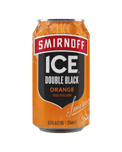  Smirnoff Ice Double Orange<br>6.5pct Can 375ml  375ML The signature zesty citrus taste of the Smirnoff Ice Double Black you know and love, bursting with bright and fresh tasting orange flavours. Juicy, intense and deliciously tangy with a full flavoured finish. Best enjoyed over ice or straight from the can.