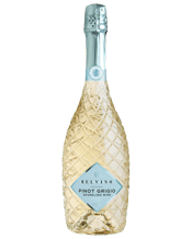  Belvino Sparkling Pinot<br>Grigio Nv  750ML Crisp, lively, and irresistibly fresh, this sparkling Pinot Grigio is a modern twist on an Italian classic. Its fine and persistent bubbles carry delicate aromas of pear, green apple, and a touch of floral notes, creating an inviting and refreshing experience. A perfect choice for celebrations or casual sipping, this sparkling wine brings a vibrant energy to every occasion.
